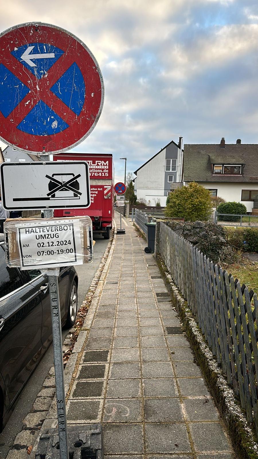 Einrichtung von Halteverbotszonen in Hamburg und Nürnberg